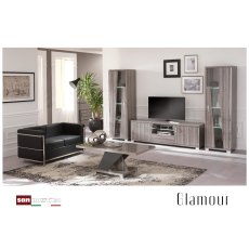 San Martino Glamour 1 Door Cabinet With LED Light