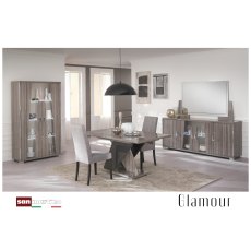 San Martino Glamour 2 Door Cabinet With LED Light
