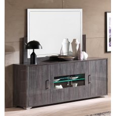 San Martino Armony Grey 4 Door Sideboard with LED Light