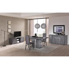 San Martino Armony Grey Extending Dining Set With 4 Chairs