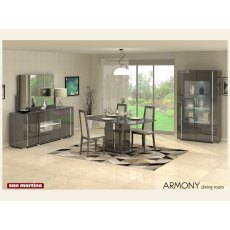 San Martino Armony Grey Extending Dining Set With 4 Dining Chairs