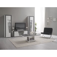 San Martino New Ascot White and Grey High Gloss Coffee Table