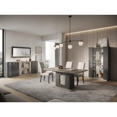 San Martino York Glass Display 2 Door Cabinet