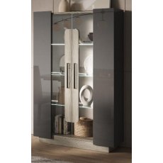 San Martino York Glass Display 2 Door Cabinet