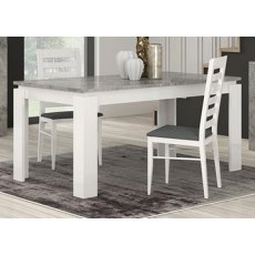 San Martino Vivaldi White and Marble Dining Chair