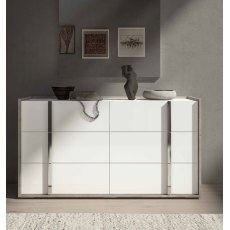 Status Treviso Grey Double Dresser (with soft closing)