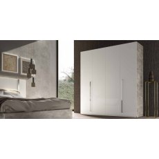 Status Treviso Grey 4 Door Wardrobe