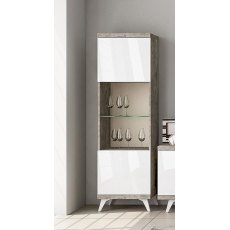 Status Treviso Grey 1 Door Vitrine Status Treviso Grey 1 Door Vitrine