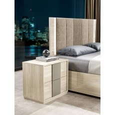H20 Design Dafne Bedside In Beige Van Guard H20 Design Dafne Bedside In Beige Van Guard