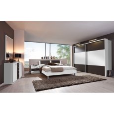 Wiemann Portland 2 Door Sliding Wardrobe Front with Cross Trim in Highlight Carcase Colour Wiemann Portland 2 Door Sliding Wardrobe Front with Cross Trim in Highlight Carcase Colour