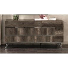 Status Medea Vintage Oak 6 Drawer Double Dresser