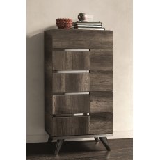 Status Medea Vintage Oak 5 Drawer Chest