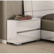 Status Dream Bedside In White High Gloss