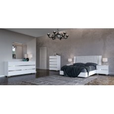 Status Dream Bedside In White High Gloss
