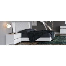 Status Dream Rhombus Bed Frame In White High Gloss Status Dream Rhombus Bed Frame In White High Gloss
