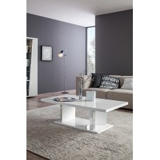 Status Lisa White High Gloss Coffee Table Status Lisa White High Gloss Coffee Table