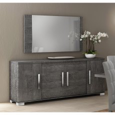 Status Sarah Grey Birch 4 Door Buffet