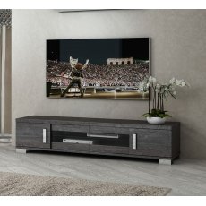 Status Sarah Grey Birch 4 Door TV Unit With Central Sliding Door Status Sarah Grey Birch 4 Door TV Unit With Central Sliding Door
