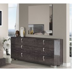 Status Sarah Grey Birch Italian Double Dresser Status Sarah Grey Birch Italian Double Dresser