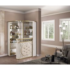 H2O Design Aurora Beige Radica-Gold Eco Leather Bar Unit