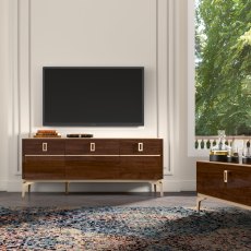 Status Eva Walnut 3D TV Unit