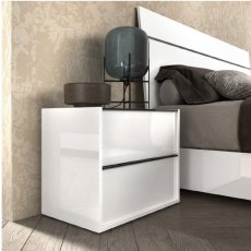 Status White Luna Night Table Status White Luna Night Table
