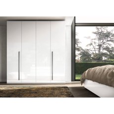 Status White Luna Hinged Door Wardrobe Status White Luna Hinged Door Wardrobe