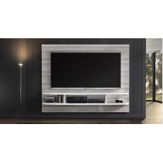 Status Wall Unit Silver Grey + White