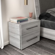 Status Mia Silver Grey Night Table