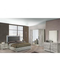 H2O Design Serena Light Grey Bed