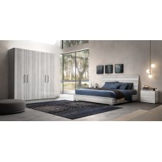 Status Mia Silver Grey Hinged Door Wardrobe