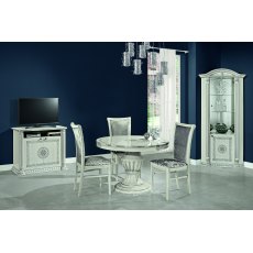 H2O Design Aurora White-Silver Tv-Hifi Unit