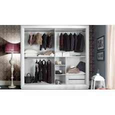 Tuttomobili Camilla White 2 Door Sliding Wardrobe