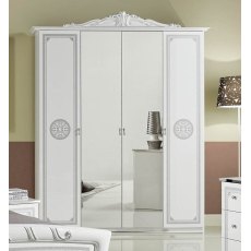 Tuttomobili Greta White 4 Door Wardrobe