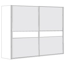 4 Door Sliding Wardrobe with 2 Centre Crystal Mirror and 2 Pebble Grey Glass with 2 Panels,synchrono 4 Door Sliding Wardrobe with 2 Centre Crystal Mirror and 2 Pebble Grey Glass with 2 Panels,synchrono
