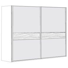 4 Door Sliding Wardrobe with 2 Centre Crystal Mirror and 2 Pebble Grey Glass with 5 Panels,synchrono 4 Door Sliding Wardrobe with 2 Centre Crystal Mirror and 2 Pebble Grey Glass with 5 Panels,synchrono
