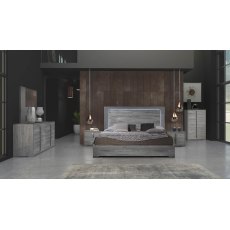 Tuttomobili Evelyn Grey Bed With LED Light
