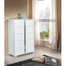H2O Design San Marino White 5 Drawer Chest