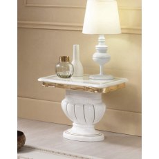 Ben Company Betty White Gold Lamp Table