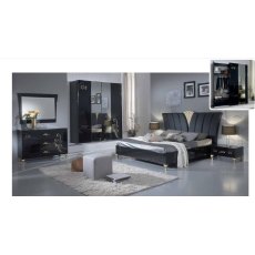 Ben Company Sofia Black-Gold 3 Door Sliding Wardrobe Ben Company Sofia Black-Gold 3 Door Sliding Wardrobe