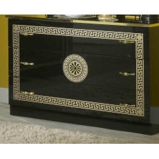 Ben Company New Serena Black & Gold  3 Drawer Dresser Ben Company New Serena Black & Gold  3 Drawer Dresser