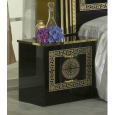 Ben Company New Serena Black & Gold Night Table