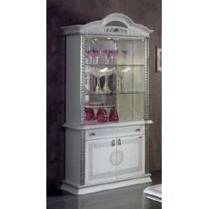Ben Company New Venus White & Silver 2 Doors Vitrine