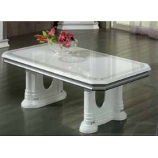 Ben Company New Venus White& Silver Coffee Table