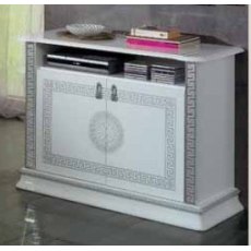 Ben Company New Venus White & Silver TV Stand