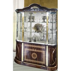 Ben Company New Venus Walnut & Gold 4 Doors Vitrine
