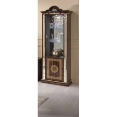 Ben Company New Venus Walnut & Gold 1 Door Vitrine