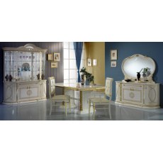 Ben Company New Venus Beige& Gold Ext- Dining Table