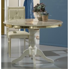 Ben Company New Venus Beige & Gold Round Table