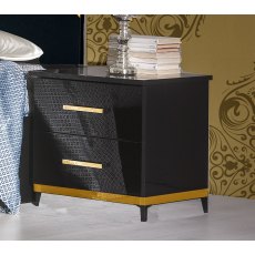 Ben Company Elegance Black & Gold Night Table